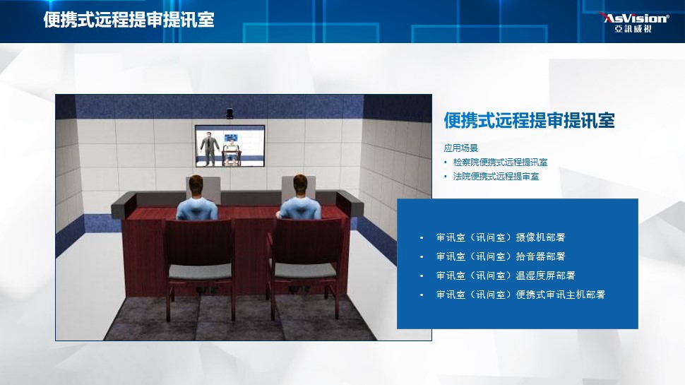 便捷式远程提审提讯室